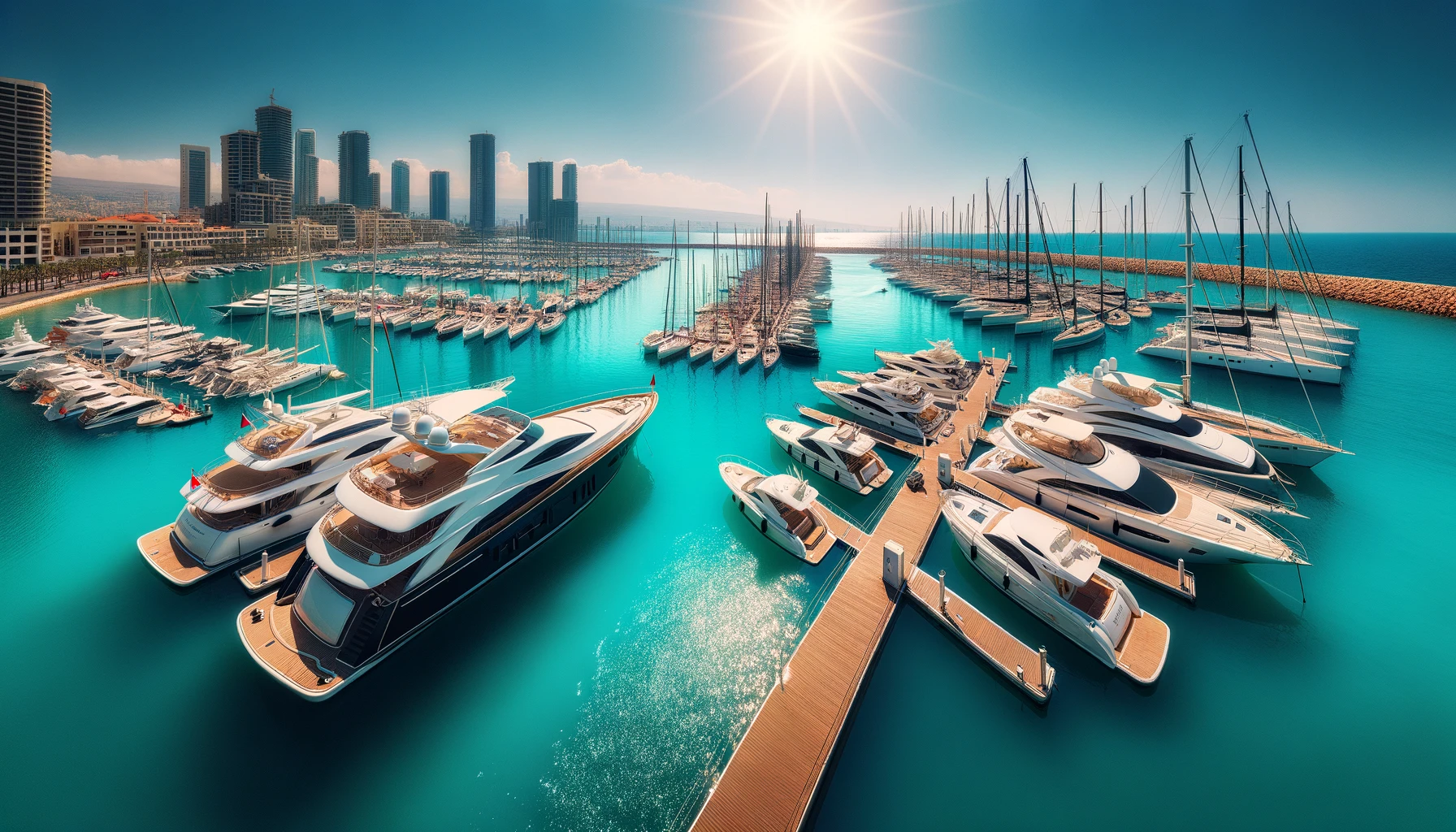 Yachts in a marina, representing marine inspection work